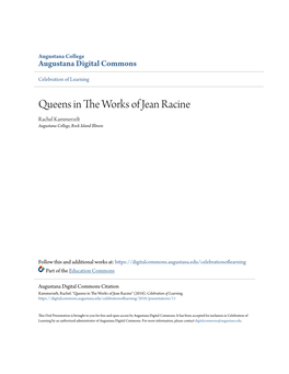 Queens in the Works of Jean Racine