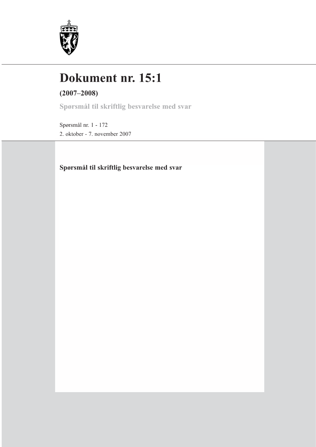 Dokument Nr. 15:1 (2007-2008)