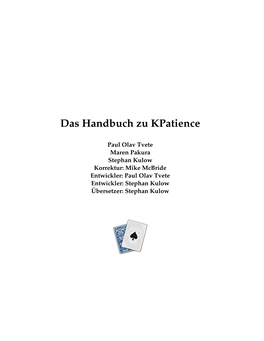 Das Handbuch Zu Kpatience