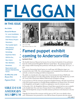 Famed Puppet Exhibit Coming to Andersonville