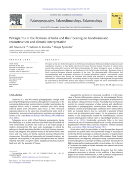 Peltasperms in the Permian of India and Their Bearing on Gondwanaland Reconstruction and Climatic Interpretation