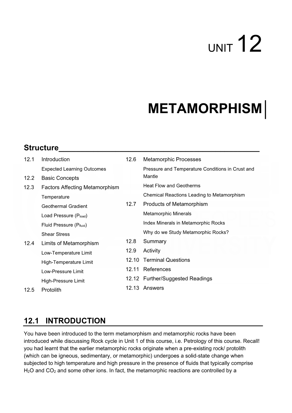 Metamorphism