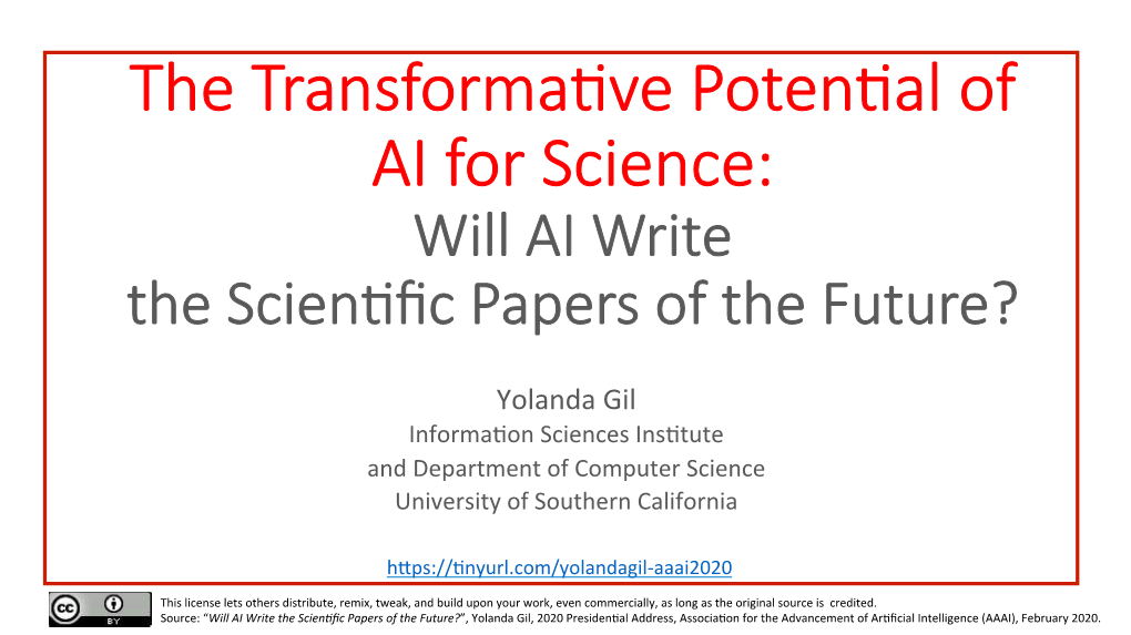 The Transformative Potential of AI for Science