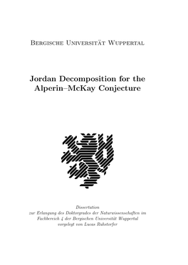 Jordan Decomposition for the Alperin–Mckay Conjecture