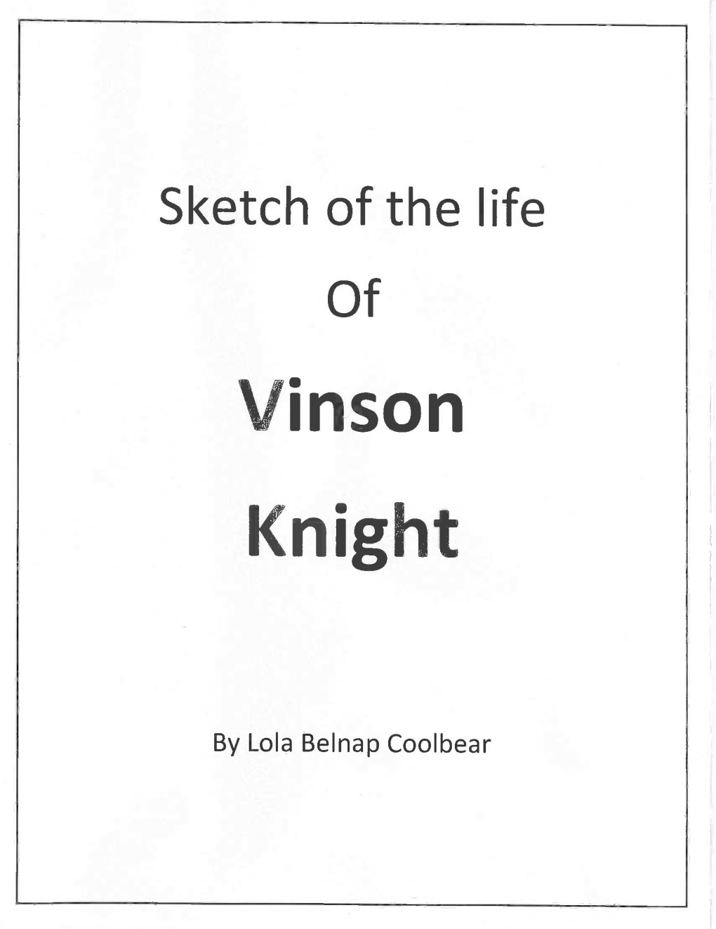 Vinson Knight