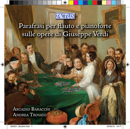 Parafrasi Per Flauto E Pianoforte Sulle Opere Di Giuseppe Verdi