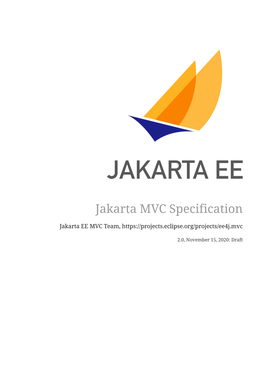 Jakarta MVC Specification