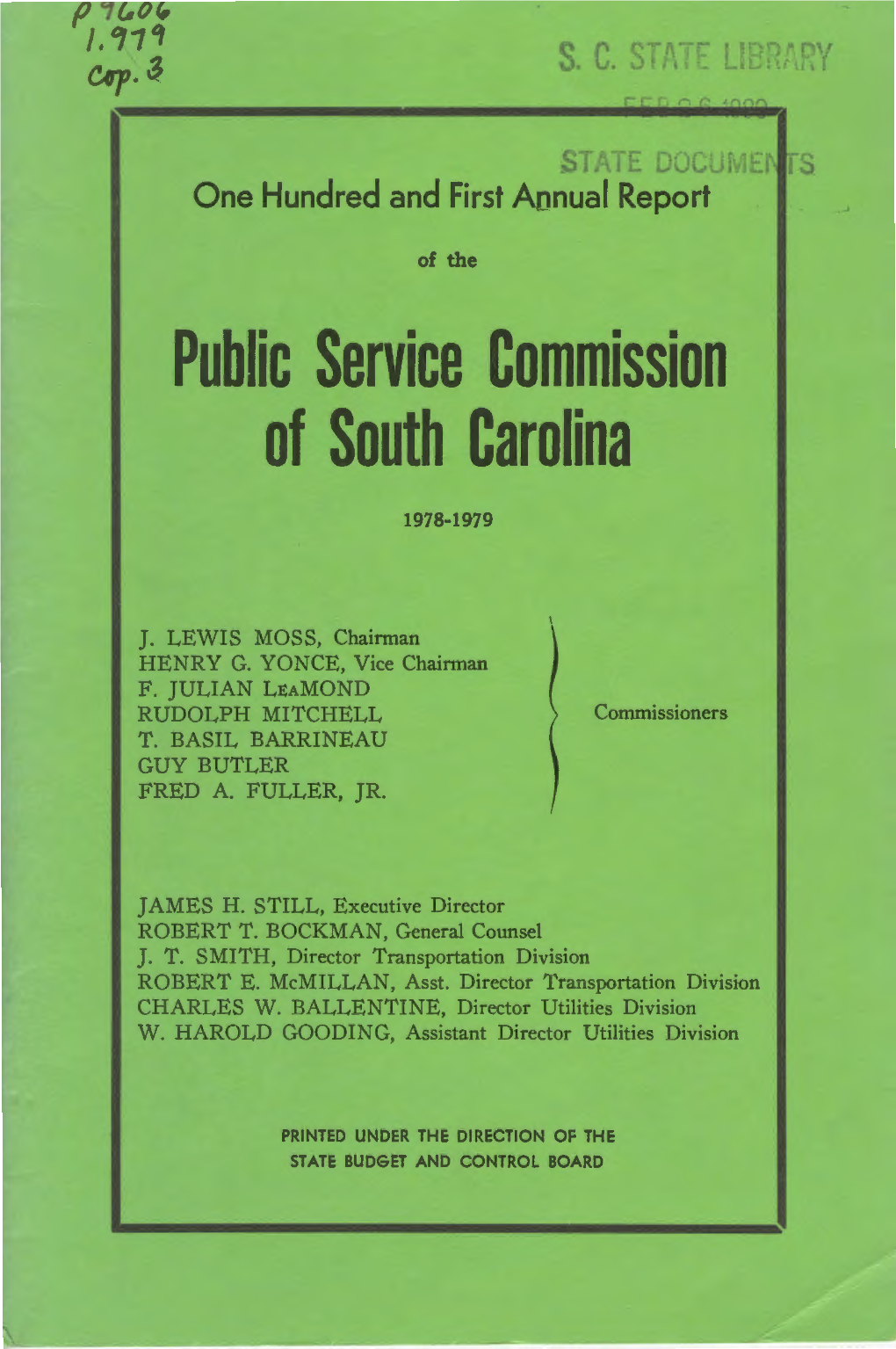 Public Service Commission of South Carolina