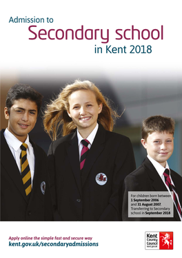 Secondary School in Kent 2018