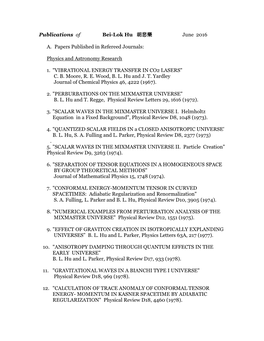 Publications List