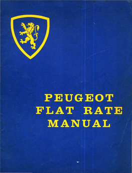 Peugeot Flat Rate Manual.Pdf