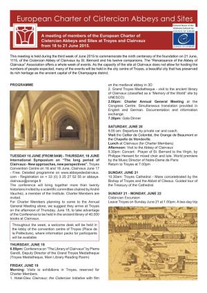 European Charter of Cistercian Abbeys and Sites