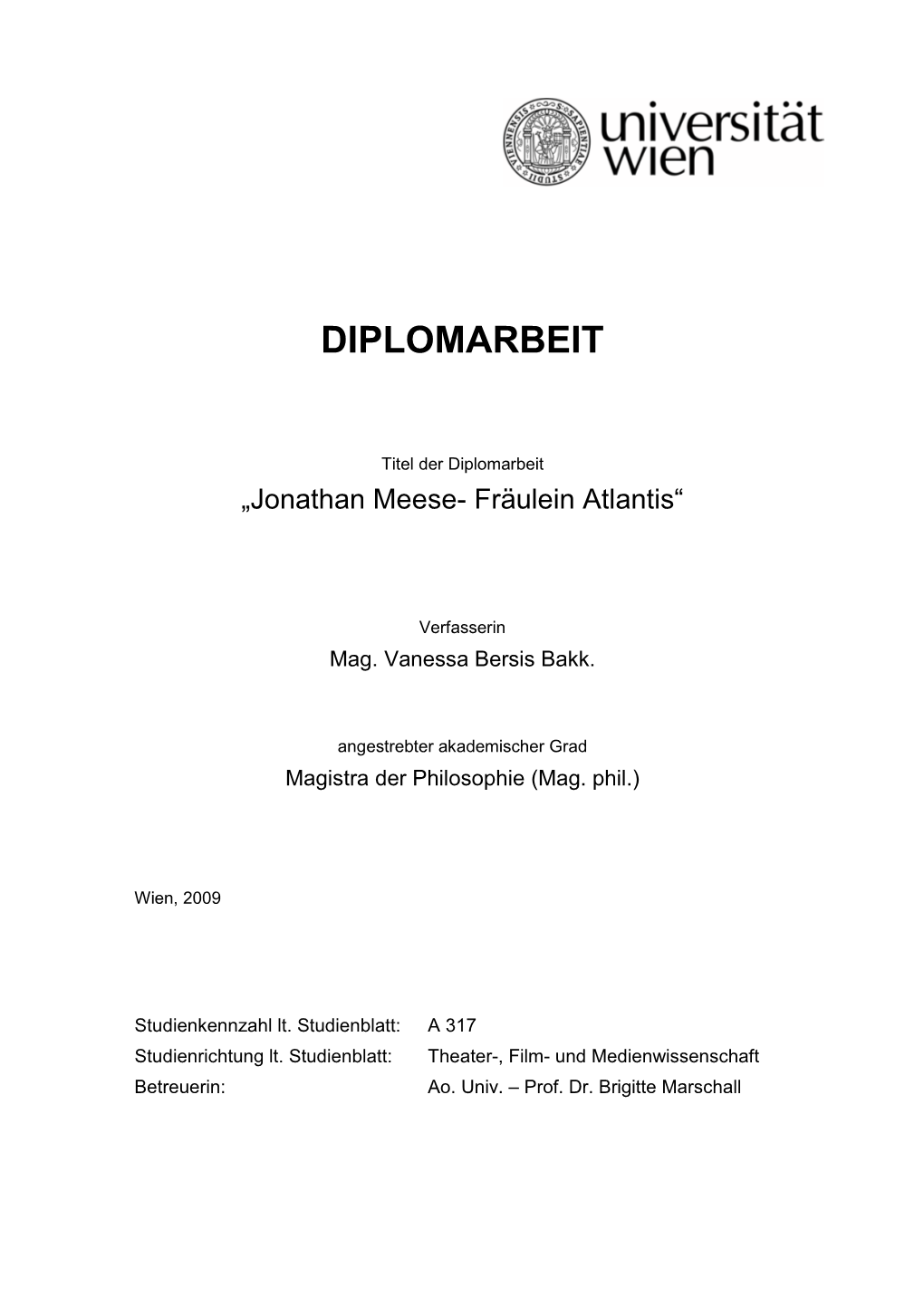 Jonathan Meese- Fräulein Atlantis“