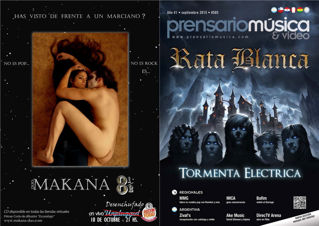 Septiembre 2015 Prensario Música & Video | Septiembre 2015