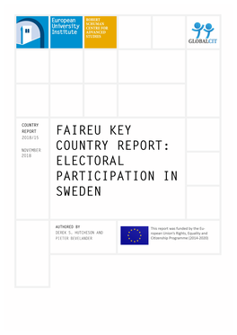 Electoral Participation in Sweden