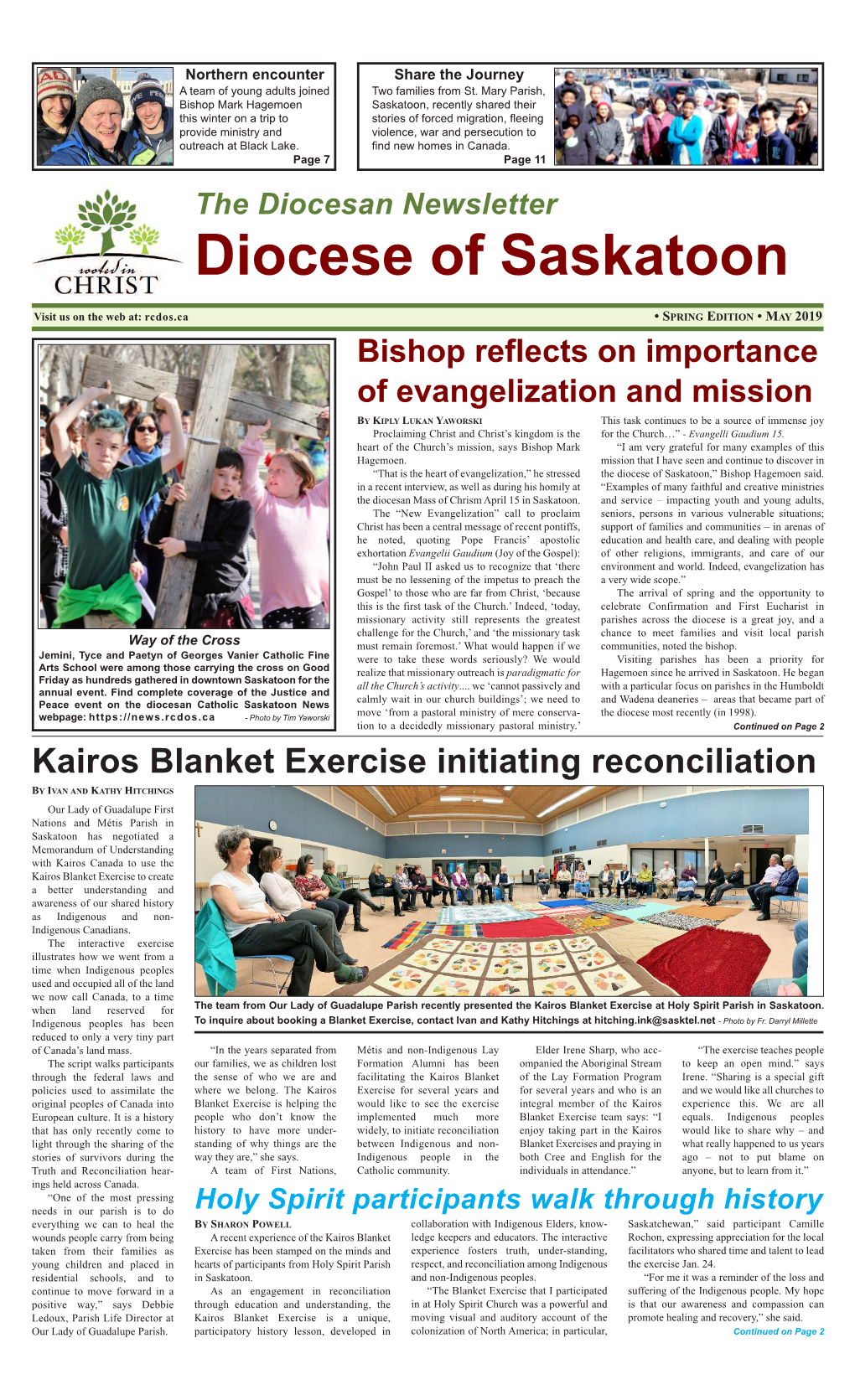 2019 – Spring Edition of the Diocesan Newsletter