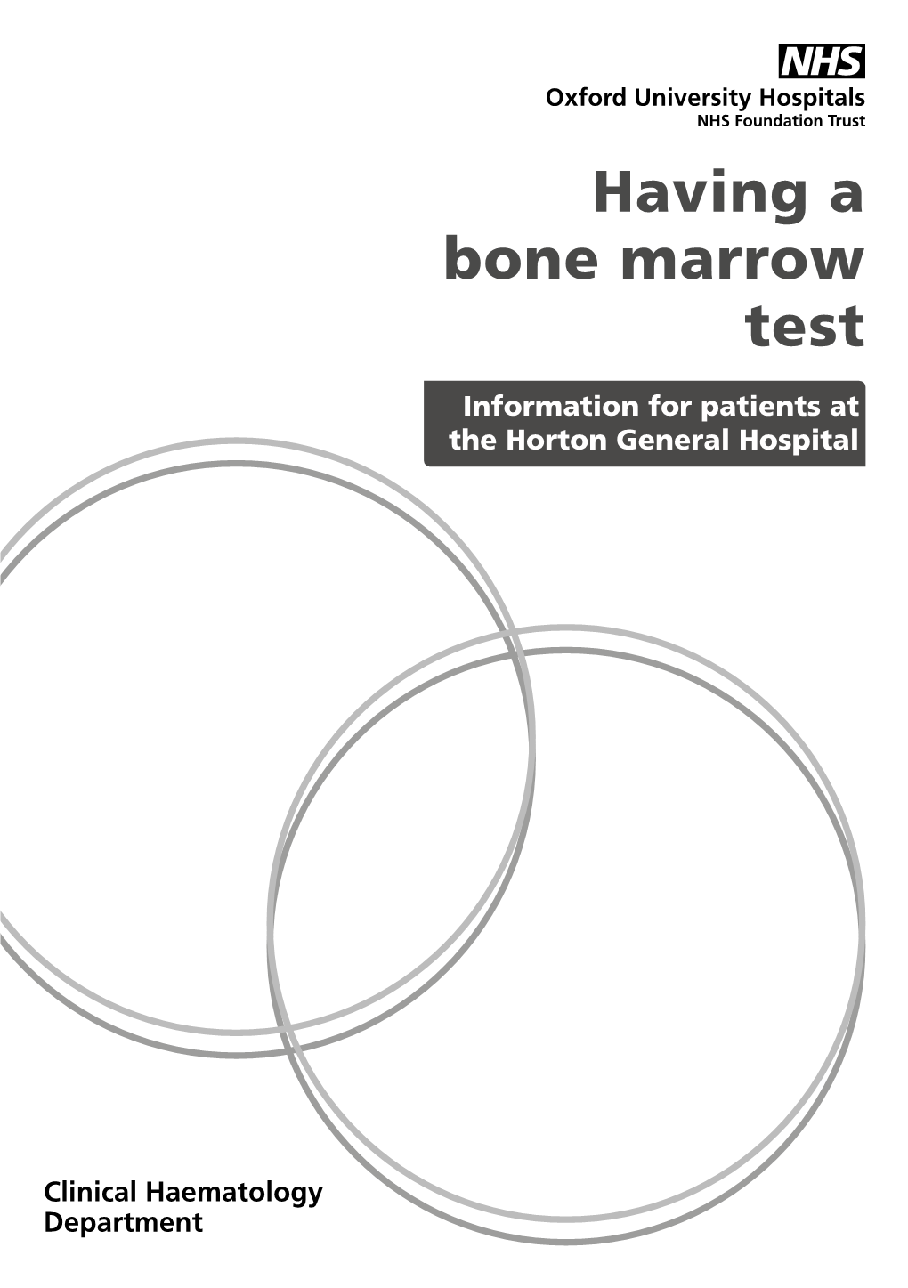 Having a Bone Marrow Test