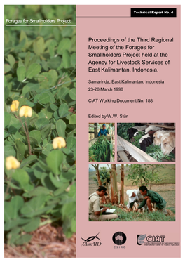Proceedings of the Third Regional Meeting of the Forages for Smallholders Project Held at the Agency for Livestock Services of East Kalimantan, Indonesia