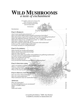 WILD MUSHROOMS a Taste of Enchantment