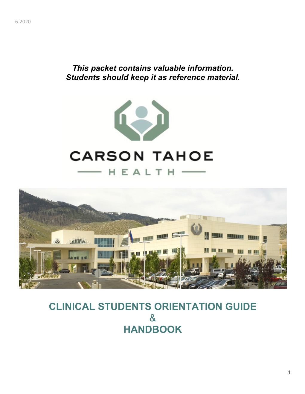 Carson Tahoe Hospital Handbook