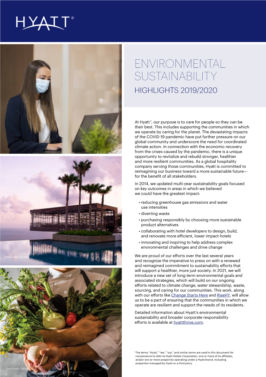 Environmental Sustainability Highlights 2019/2020