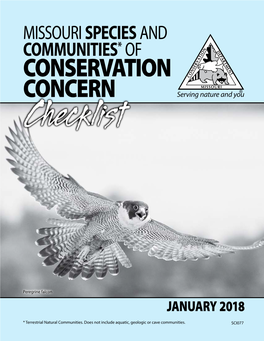 2018 Missouri Species and Communities of Conservation Concern