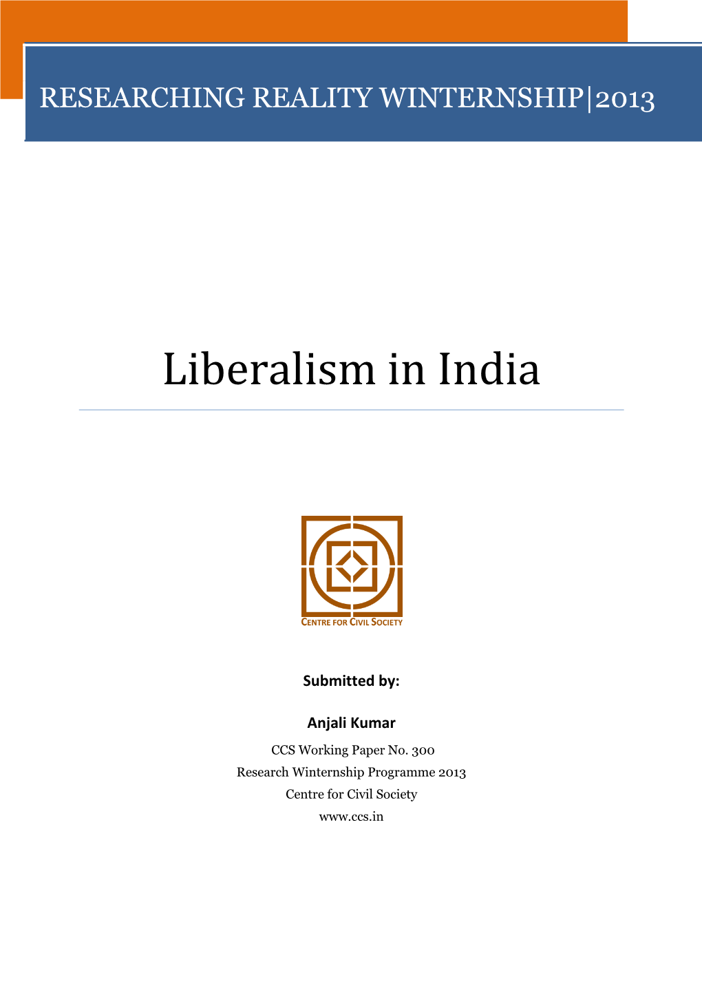 Liberalism in India