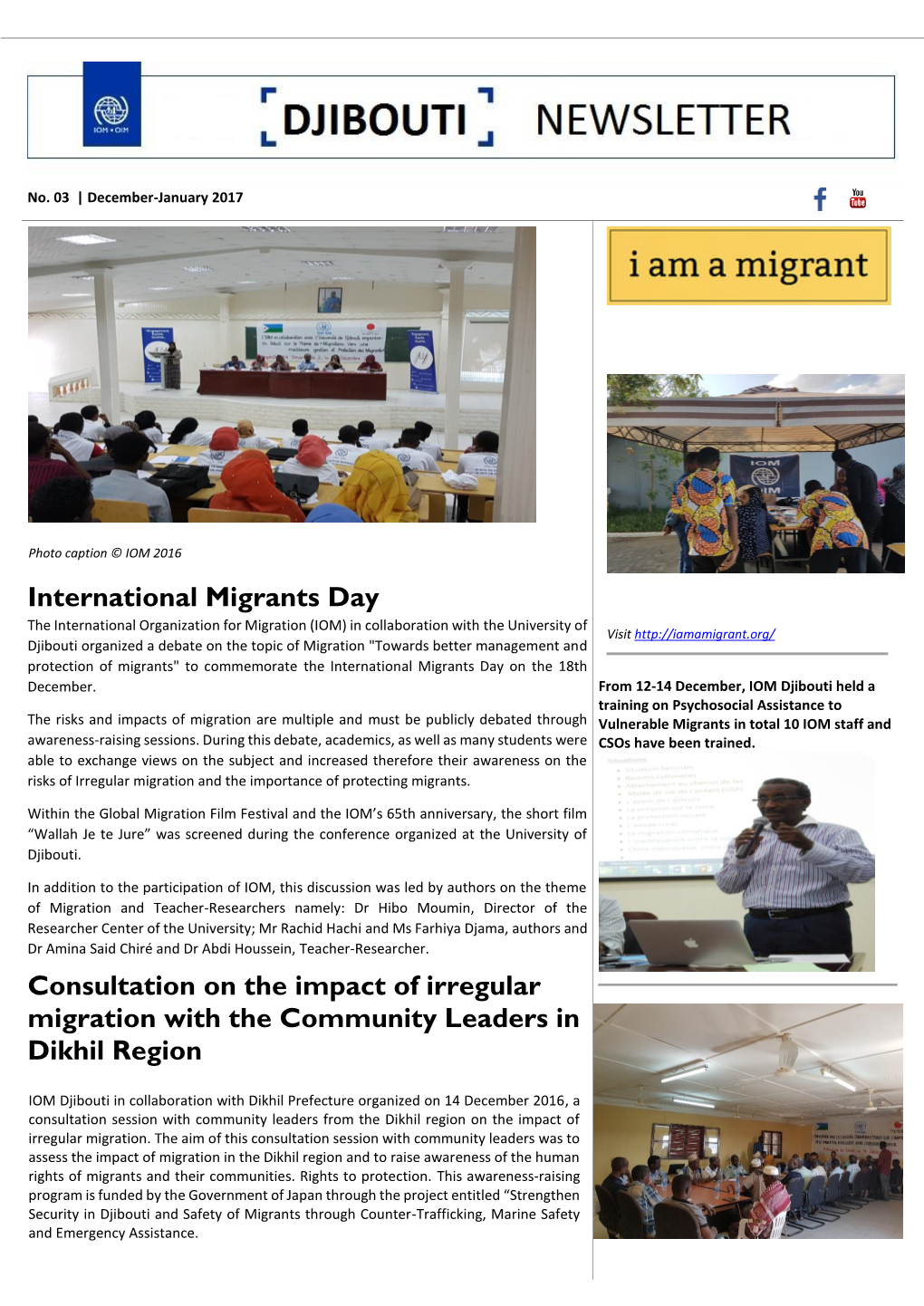 International Migrants Day Consultation on the Impact Of