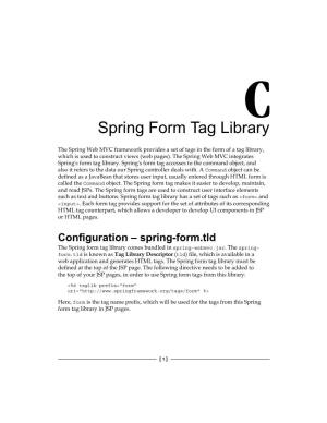 Spring Form Tag Library