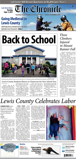 Lewis County Celebrates Labor ECONOMIC ISSUES: Labor SEVERAL BRADKEN Cheha- Said Securing a Contract Goes Be- Lis Foundry Workers, Who Are Yond Increasing Wages