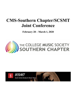 CMS-Southern Chapter/SCSMT Joint Conference