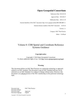 CDB Spatial and Coordinate Reference Systems Guidance