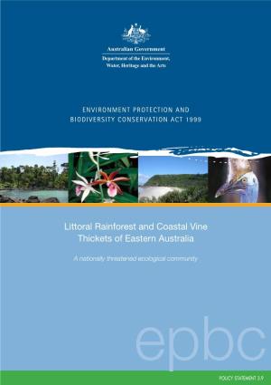 Littoral Rainforests and Coastal Vine Thickets of Eastern Australia