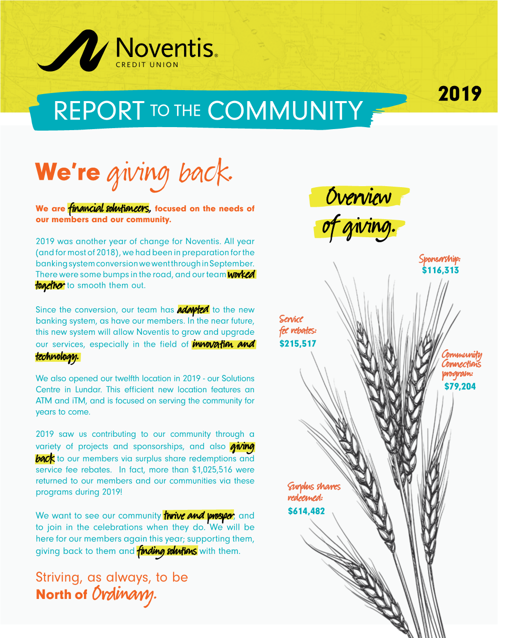 Report to the Community 2019