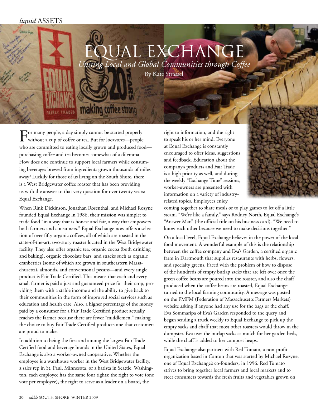 Equal Exchange Uniting Local and Global Communities Through Coffee by Kate Strassel