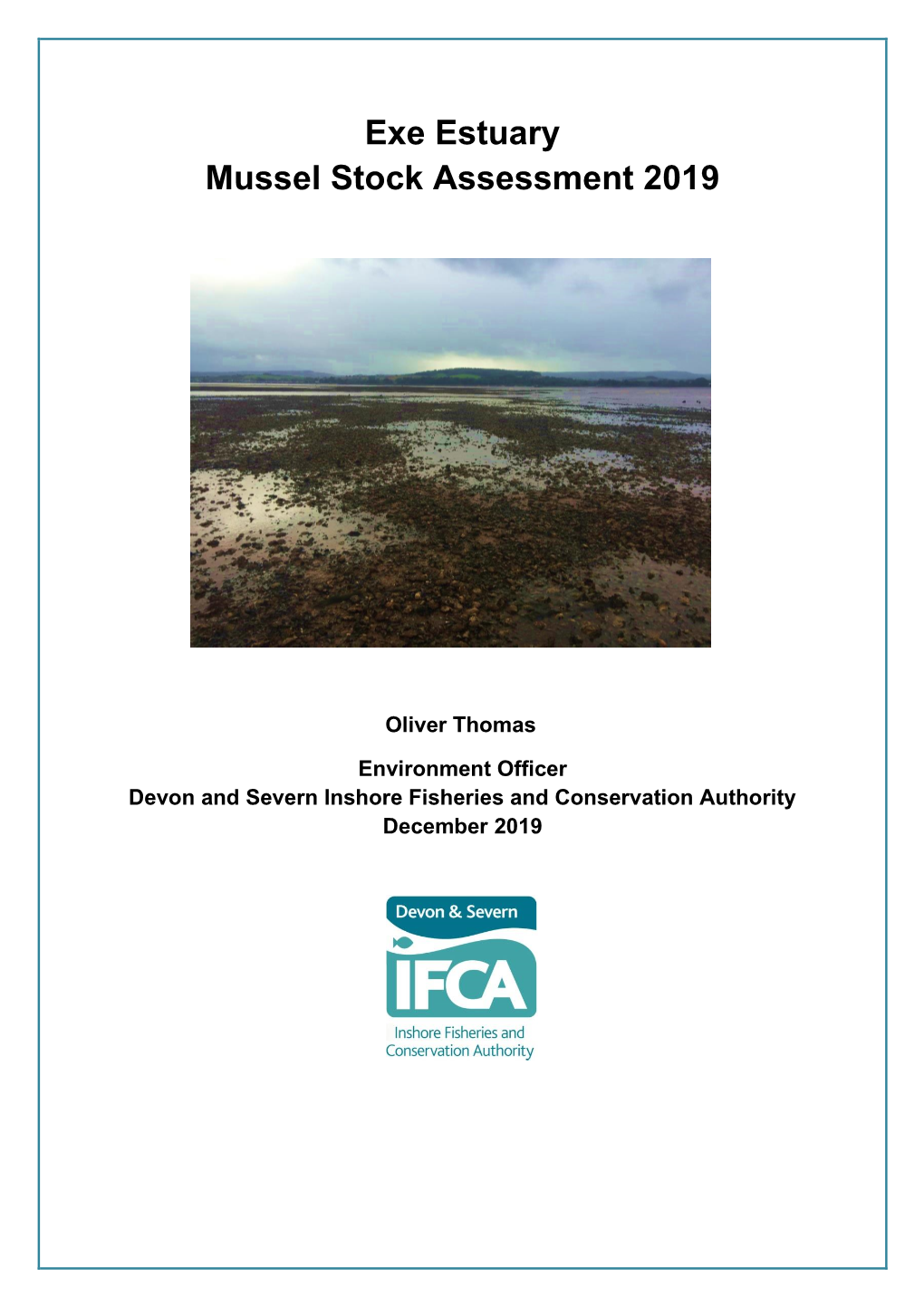 Exe Estuary Mussel Stock Assessment 2019