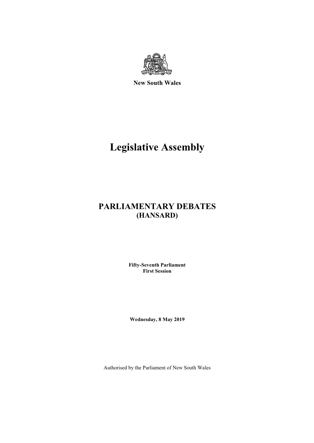 Parliamentary Debates (Hansard)