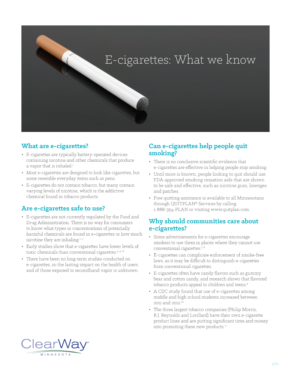 E-Cigarettes: What We Know