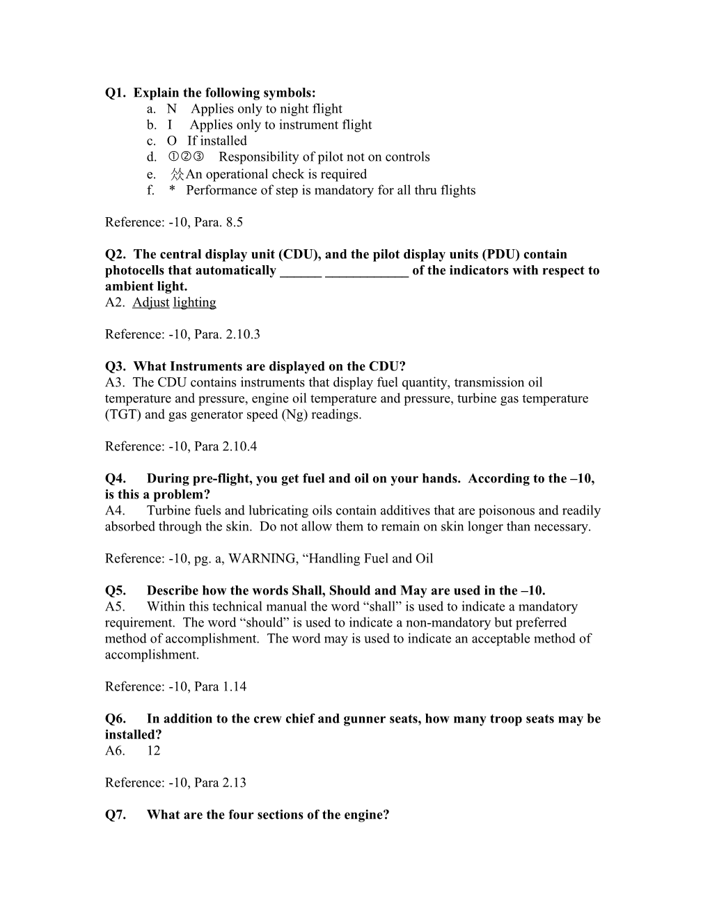 Q1. Explain the Following Symbols