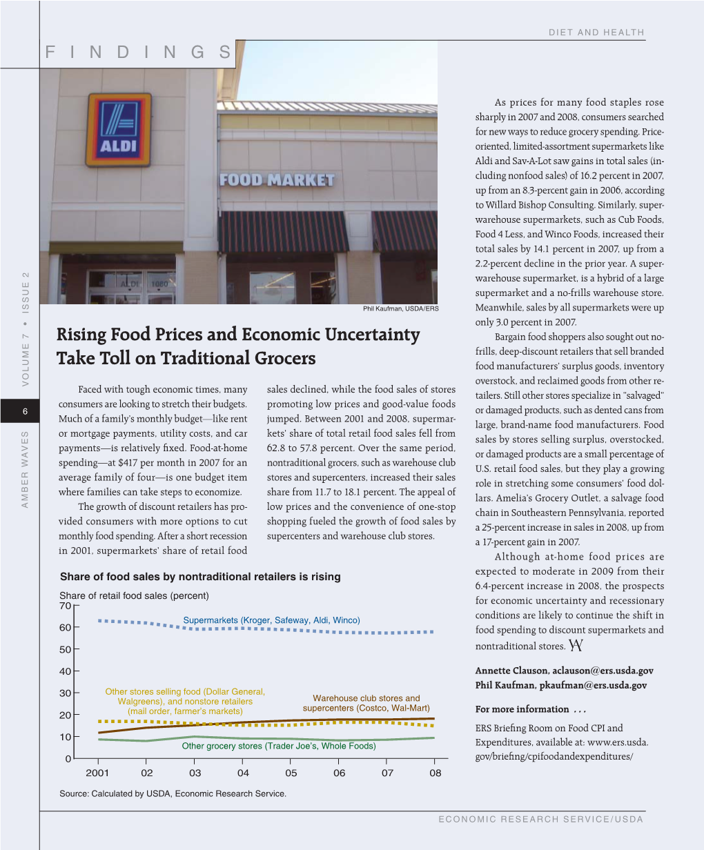 Rising Food Prices and Economic Uncertainty Take Toll on Traditional