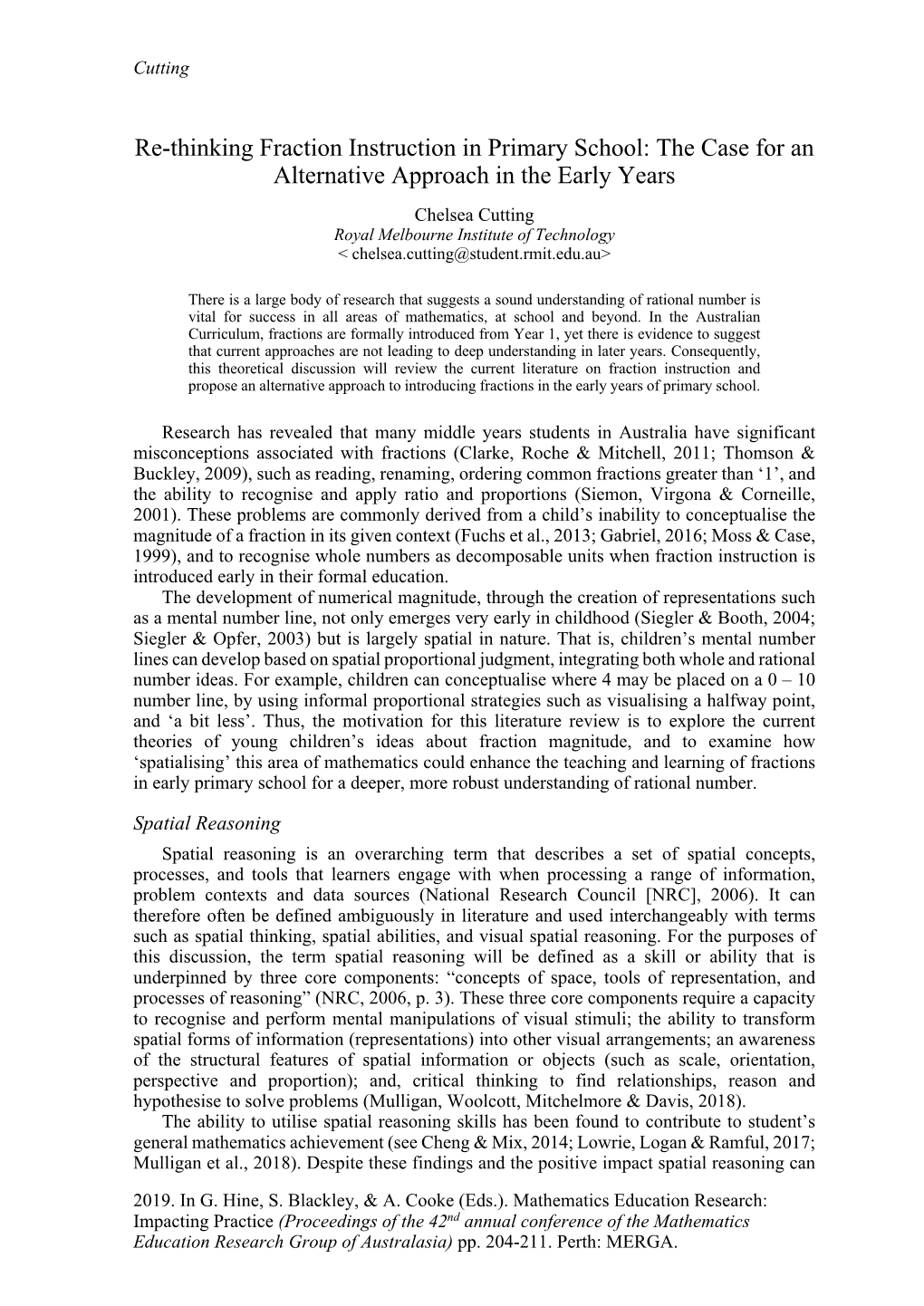 Re-Thinking Fraction Instruction in Primary School: the Case for an Alternative Approach in the Early Years