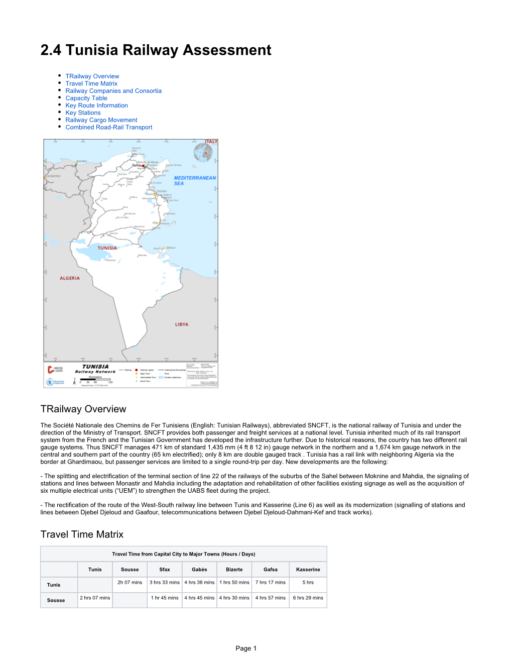 2.4 Tunisia Railway Assessment