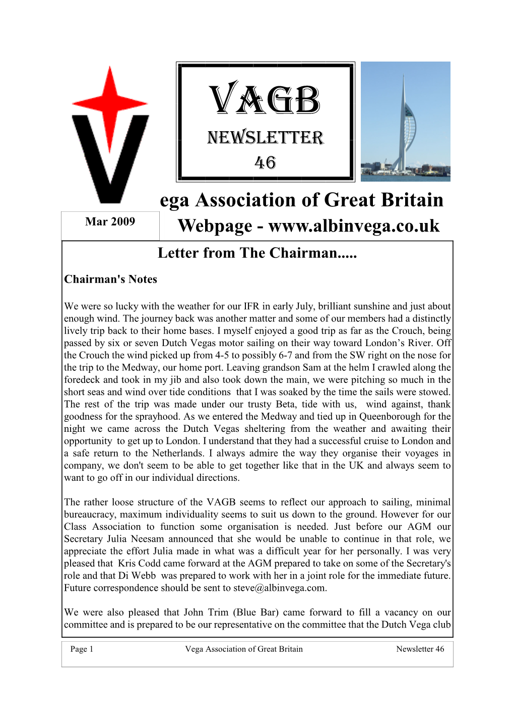 The Vega Association of Great Britain