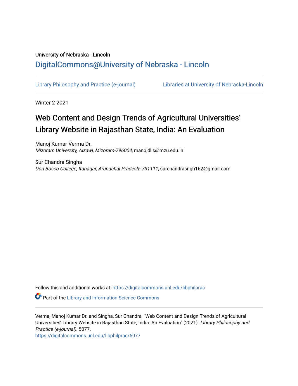 Web Content and Design Trends of Agricultural Universities' Library