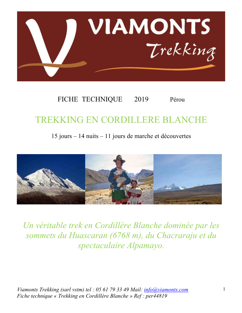 Trekking En Cordillere Blanche