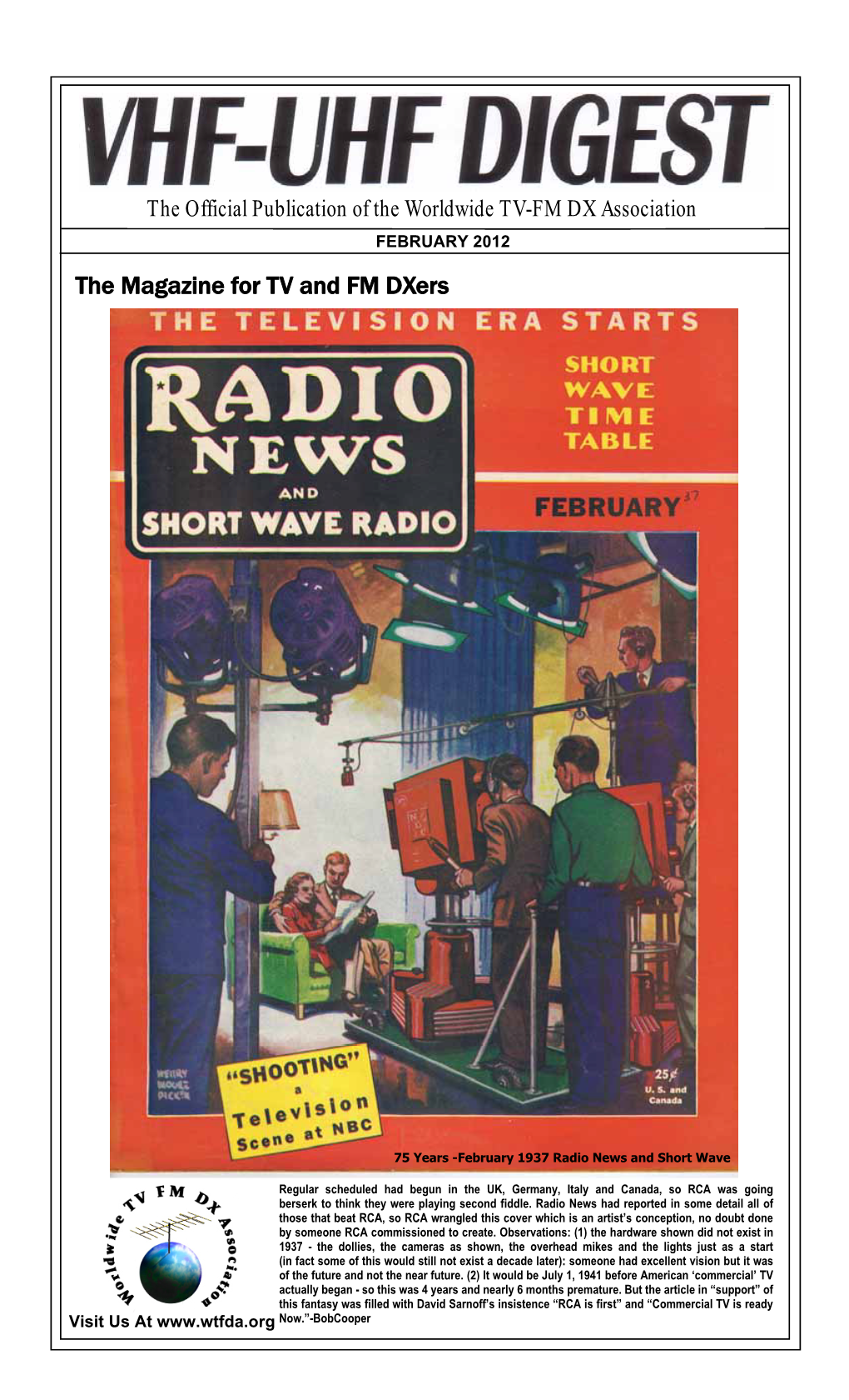 The Magazine for TV and FM Dxers