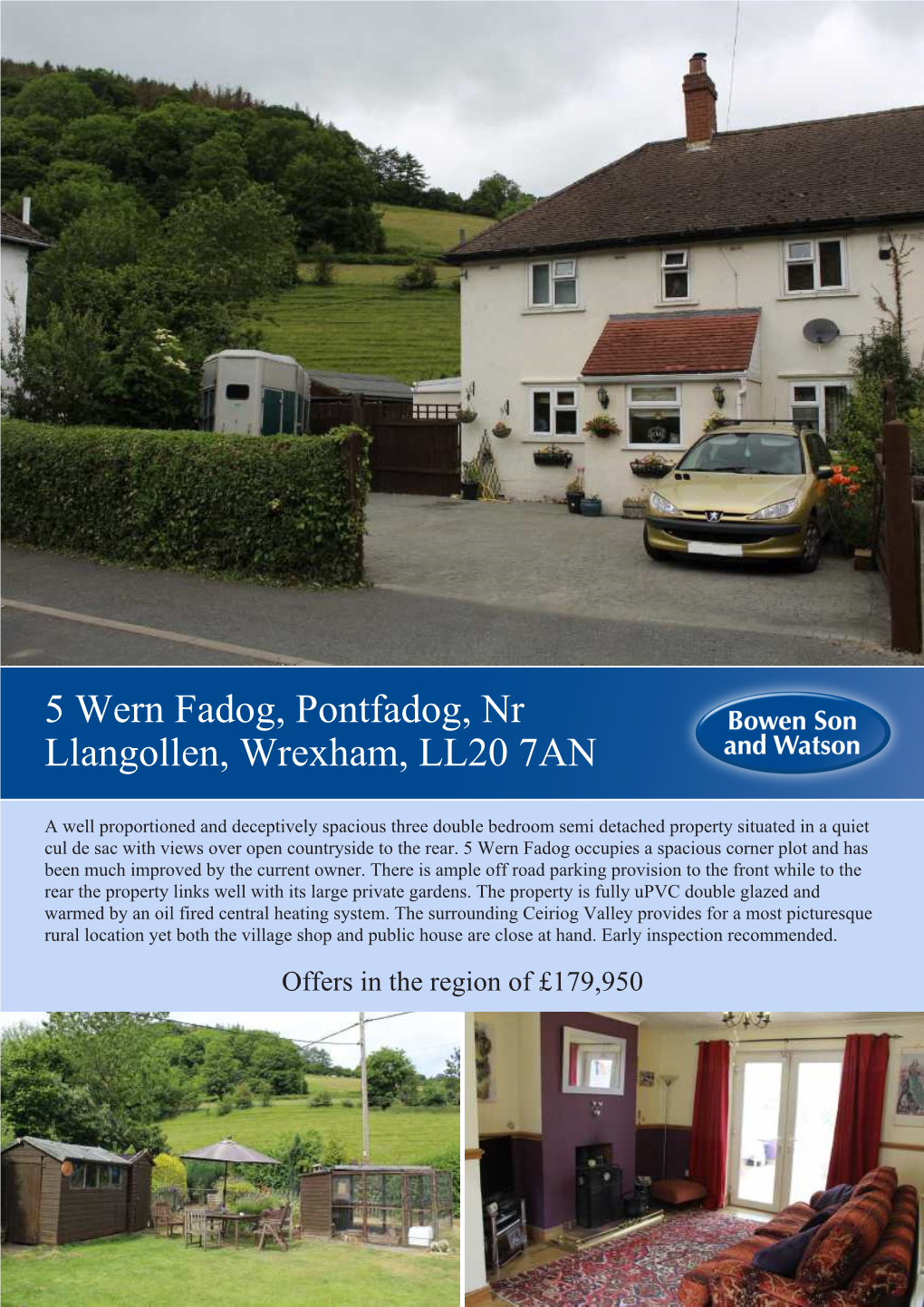 5 Wern Fadog, Pontfadog, Nr Llangollen, Wrexham, LL20 7AN