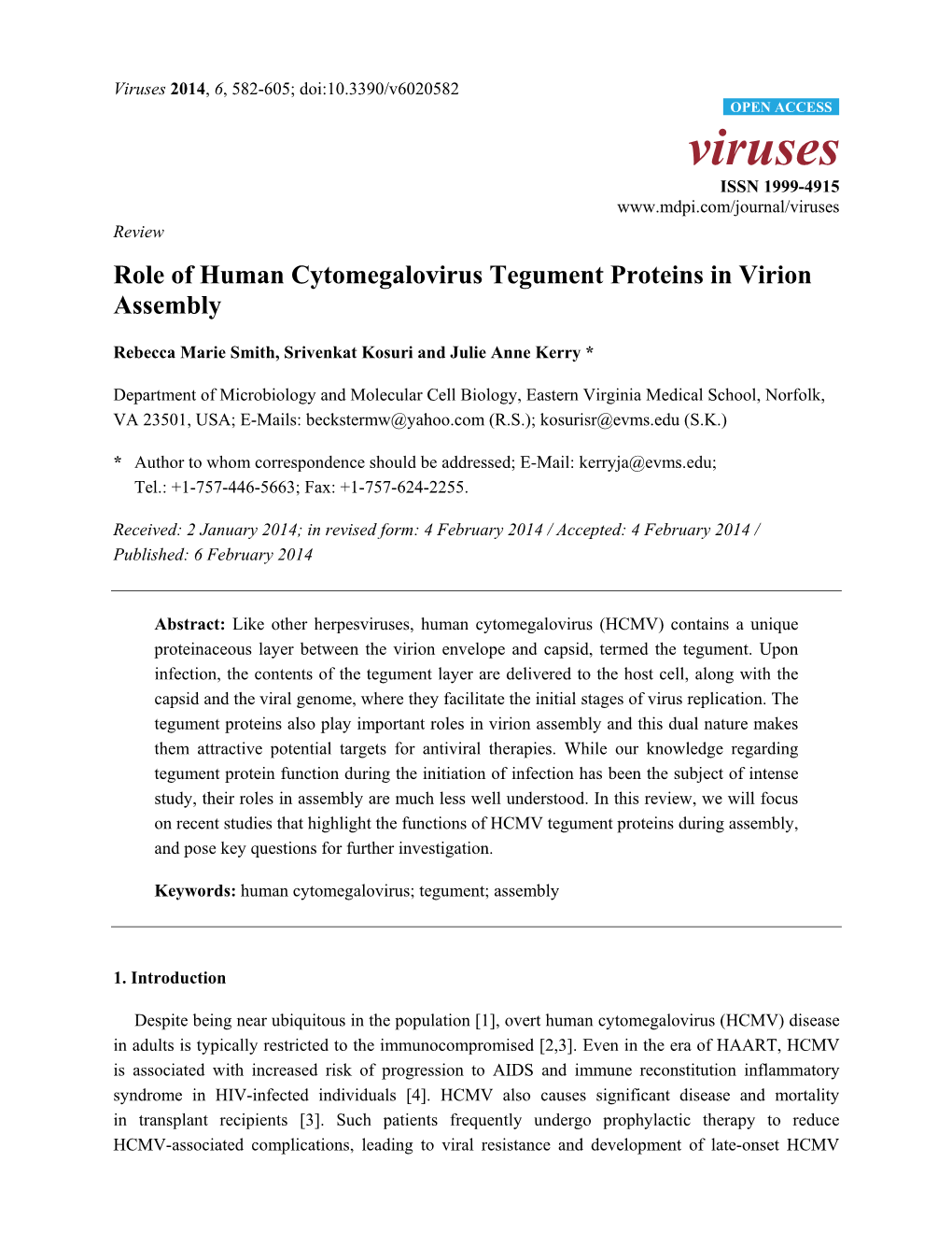 Role of Human Cytomegalovirus Tegument Proteins in Virion Assembly