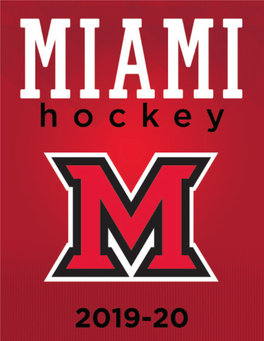 2019-20 Miami Hockey Record Book