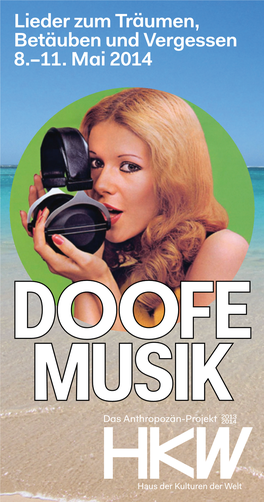 Projektflyer Zum Download, Doofe Musik PDF / 1729 Kb